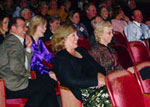 crowd watches russ perform hypnosis show